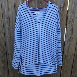 American Eagle Hooded Striped Pullover Size XL